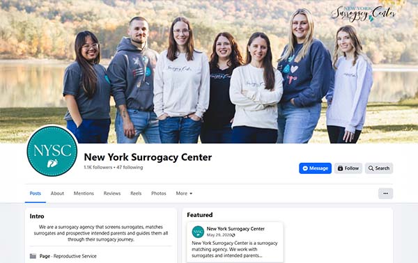 New York Surrogacy Center Facebook
