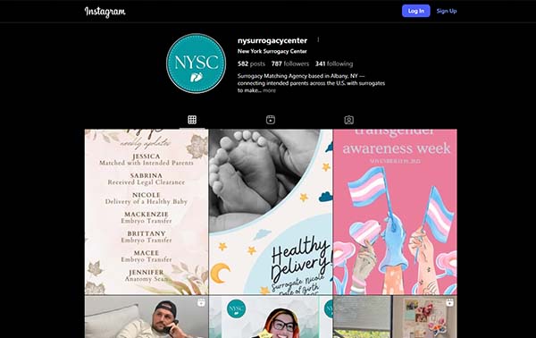 New York Surrogacy Center Instagram